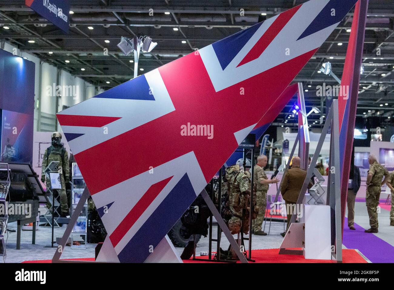 London, Großbritannien. September 2021. DSEI (Defence, Security Equipment International) Ausstellung im Excel Center London Credit: Ian Davidson/Alamy Live News Stockfoto