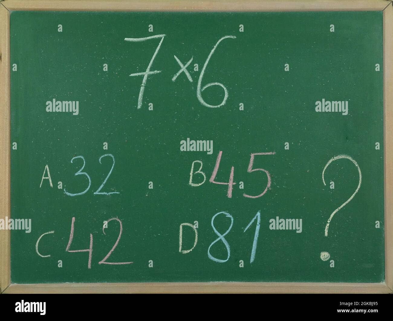 Mathematik. Mathematische Aufgabe. Stockfoto