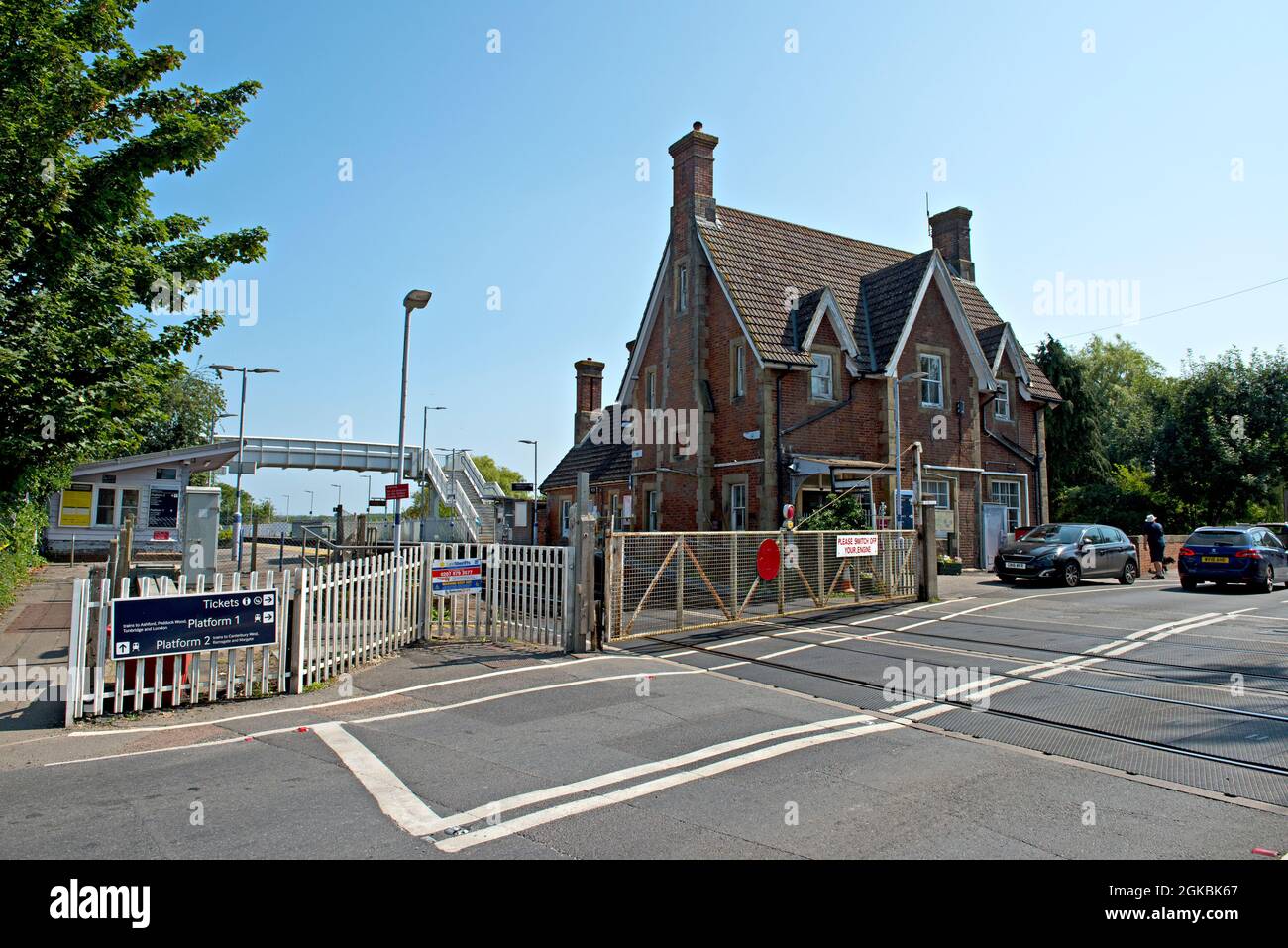 Wye Railway Station, Wye, Kent, Großbritannien Stockfoto