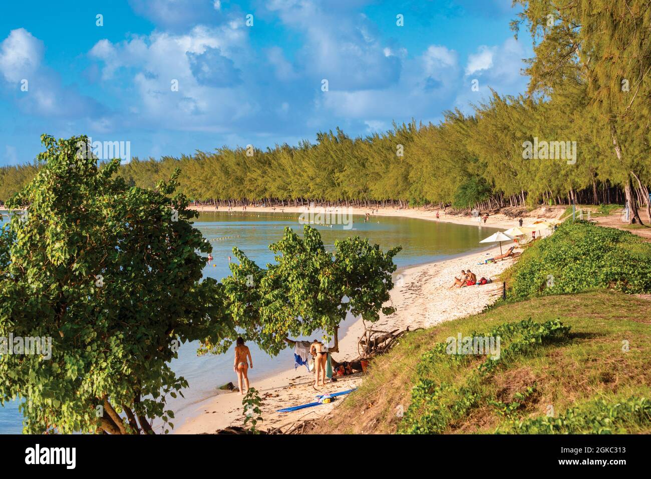 Strand Trou aux Biches, Mauritius, Mascarene Islands. Stockfoto