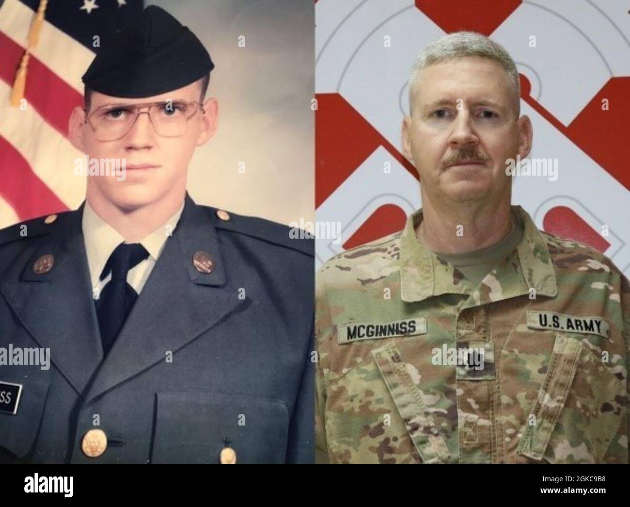 Die United States Army Central and Area Support Group – Kuwait veranstaltete am 10. März 2021 eine 30-jährige Feier zum Gedenken an die Koalitionskräfte und die Stärke des kuwaitischen Volkes während der Besatzung. Unter den vielen Teilnehmern der Veranstaltung war Oberstleutnant Brian McGinniss, der Logistikleiter der Theatre Engineer Brigade und ein Veteran der Operation Desert Storm. Er genoss eine lehrreiche Präsentation über die Operation Desert Storm und mischte sich mit anderen Desert Storm Veteranen aus den USA und den kuwaitischen Armeen. Stockfoto