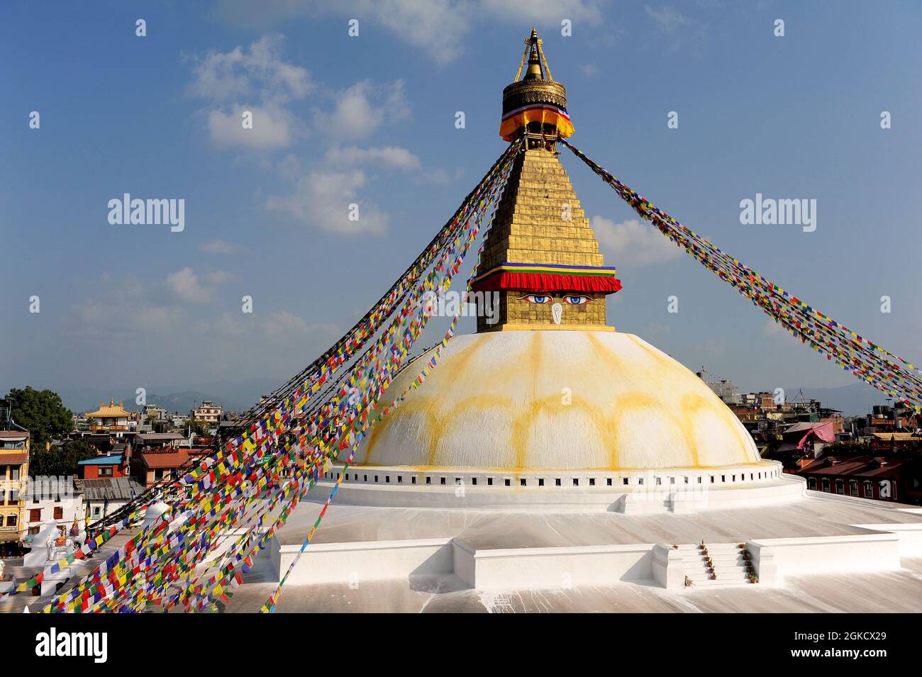 Tolle bodnath Stupa Stockfoto