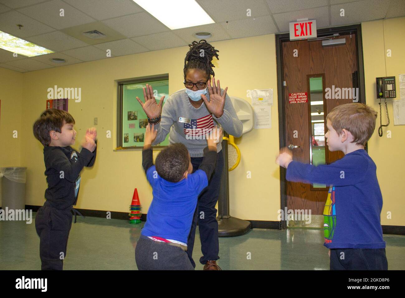 Kimberly Moore-Johnson wurde im Januar neue Koordinatorin für die Kinder- und Jugenddienste von Fort Detrick (CYS), aber sie ist seit mehr als einem Jahrzehnt an den Kinder- und Jugendprogrammen von Fort Detrick und Forest Glen Annex beteiligt. Stockfoto