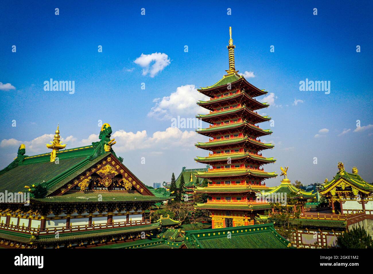 Nice Minh Thanh Pagode in der Provinz Gia Lai in Zentralvietnam Stockfoto