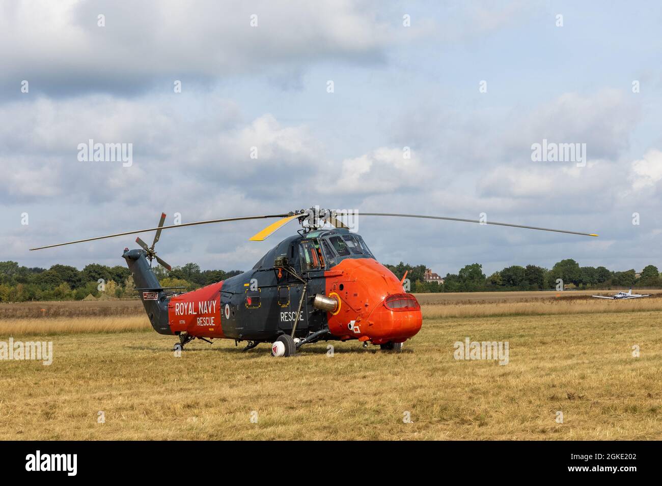 Westland Wessex HU5 (XT761) Hubschrauber im Besitz und betrieben von Historic Helicopter auf statischer Ausstellung auf Abingdon Air & Country Show 2021 Stockfoto