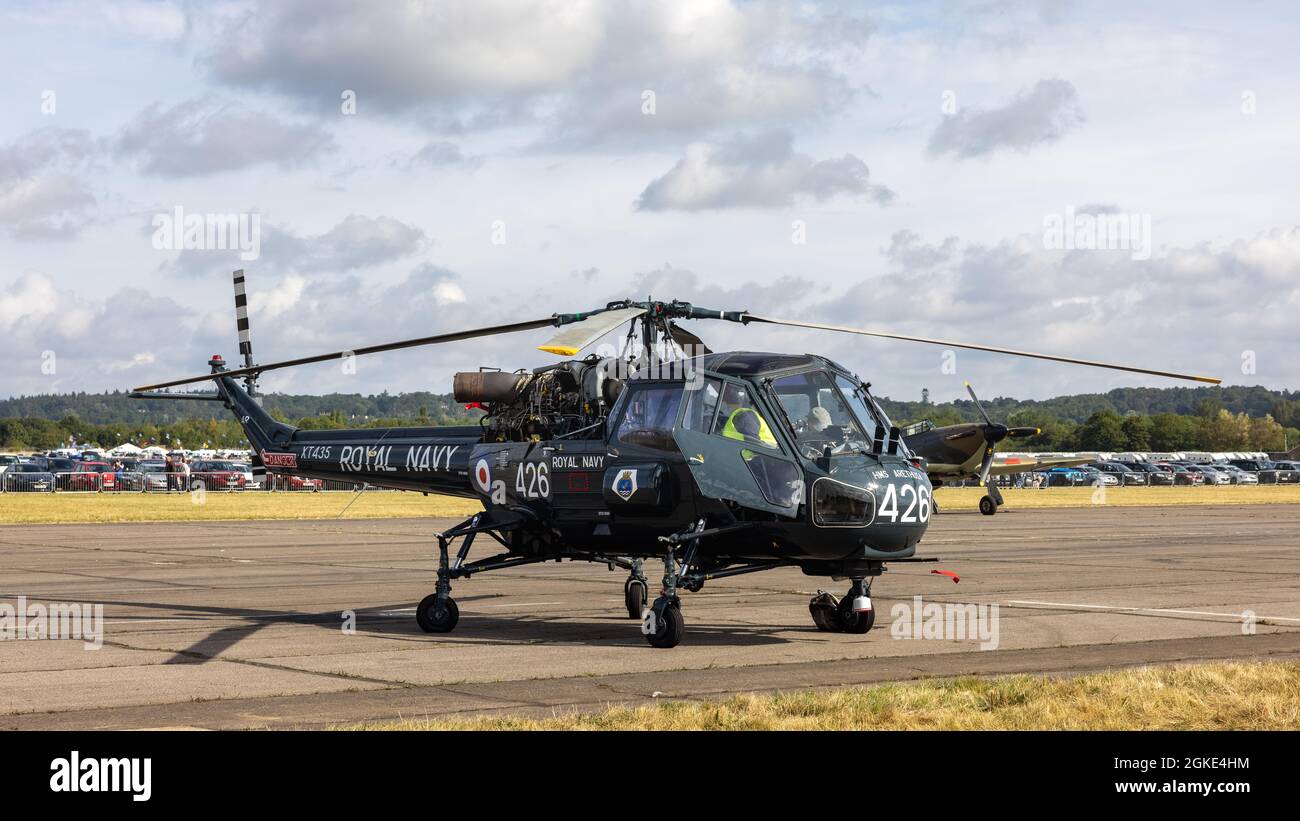 Westland Wasp ZEIGT MK 1 ‘XT435’ auf der Abingdon Air & Country Show am 11. September 2021 Stockfoto