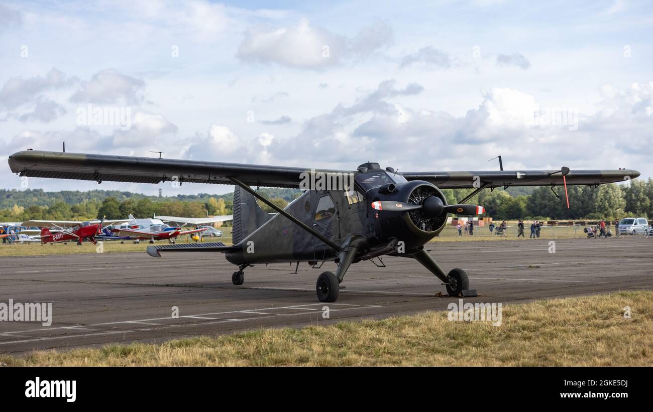 Historisches Armeekorps de Havilland Beaver (XP820) auf der Abingdon Air & Country Show am 11. September 2021 Stockfoto