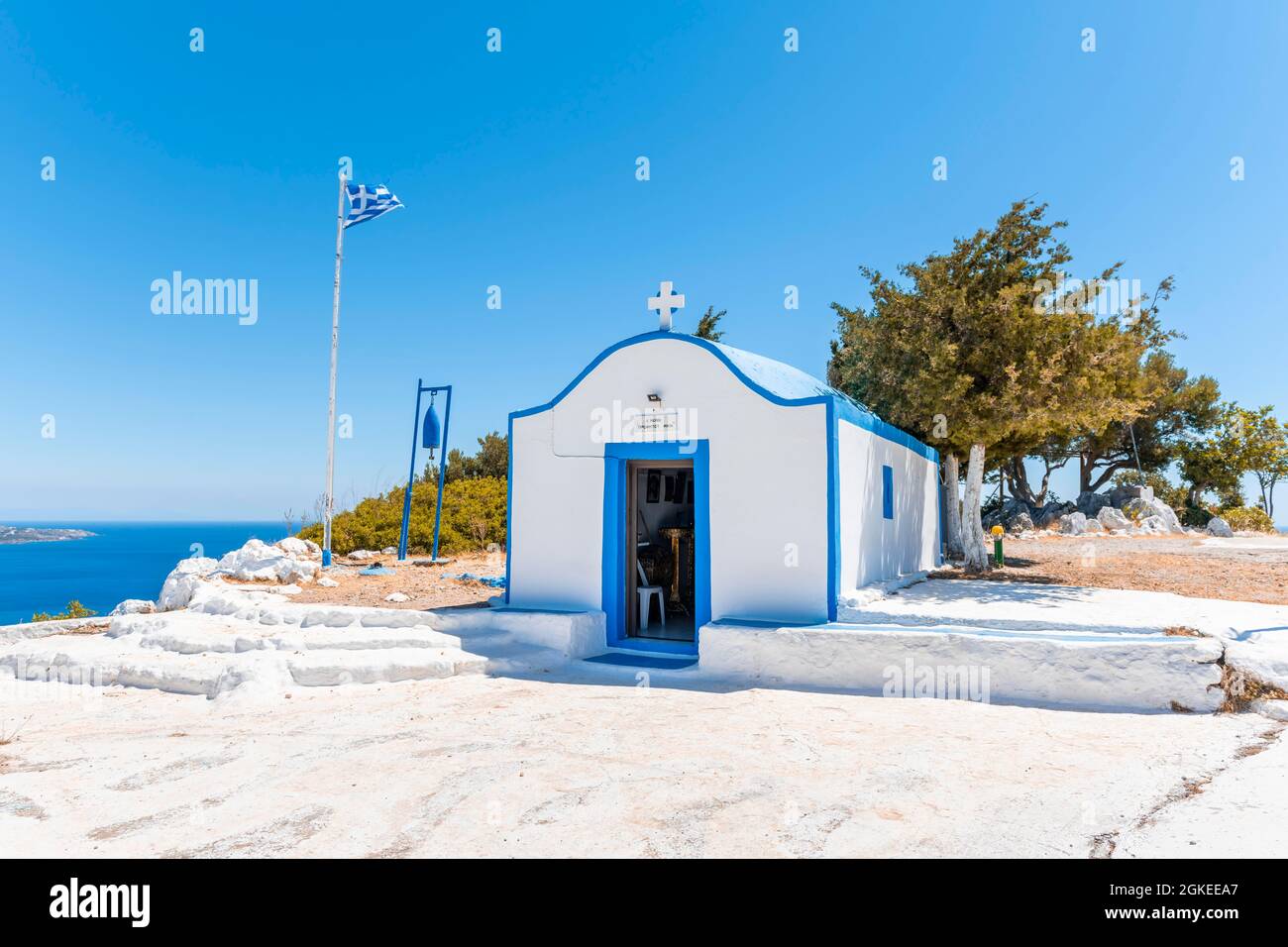 Profitis Ilias Kirche, Rhodos, Dodekanes, Griechenland Stockfoto