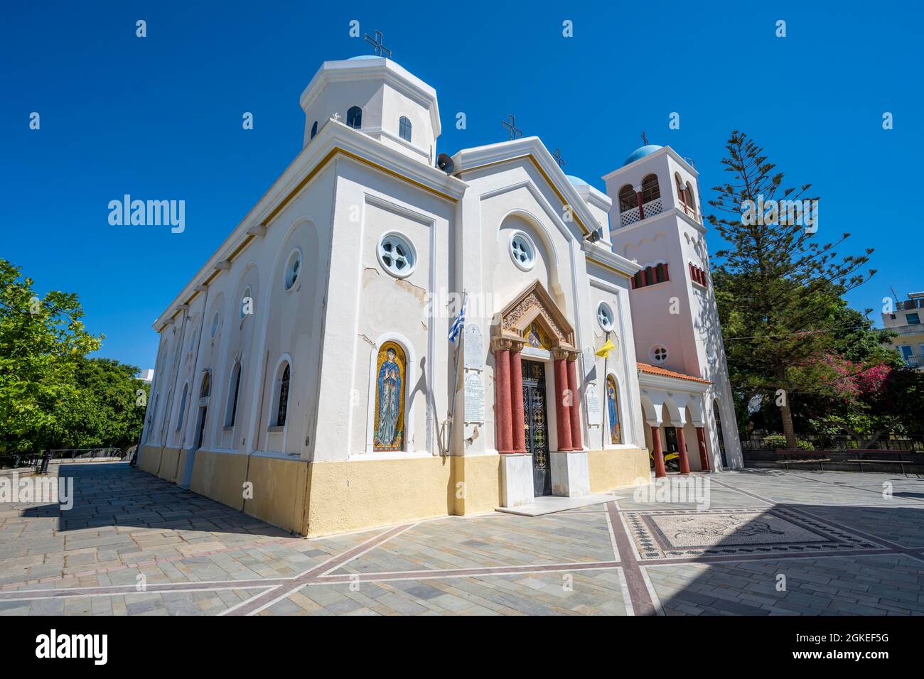 Kirche von Agia Paraskevi, Altstadt von Kos, Dodekanes, Griechenland Stockfoto