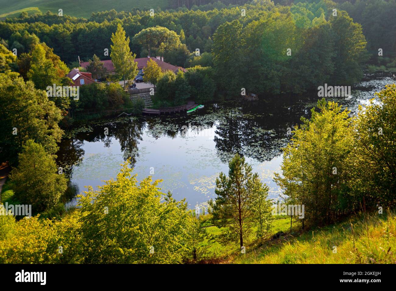 See in der Nähe von Suwalki Rutka, Landschaftspark, Podlachien, Polen Stockfoto