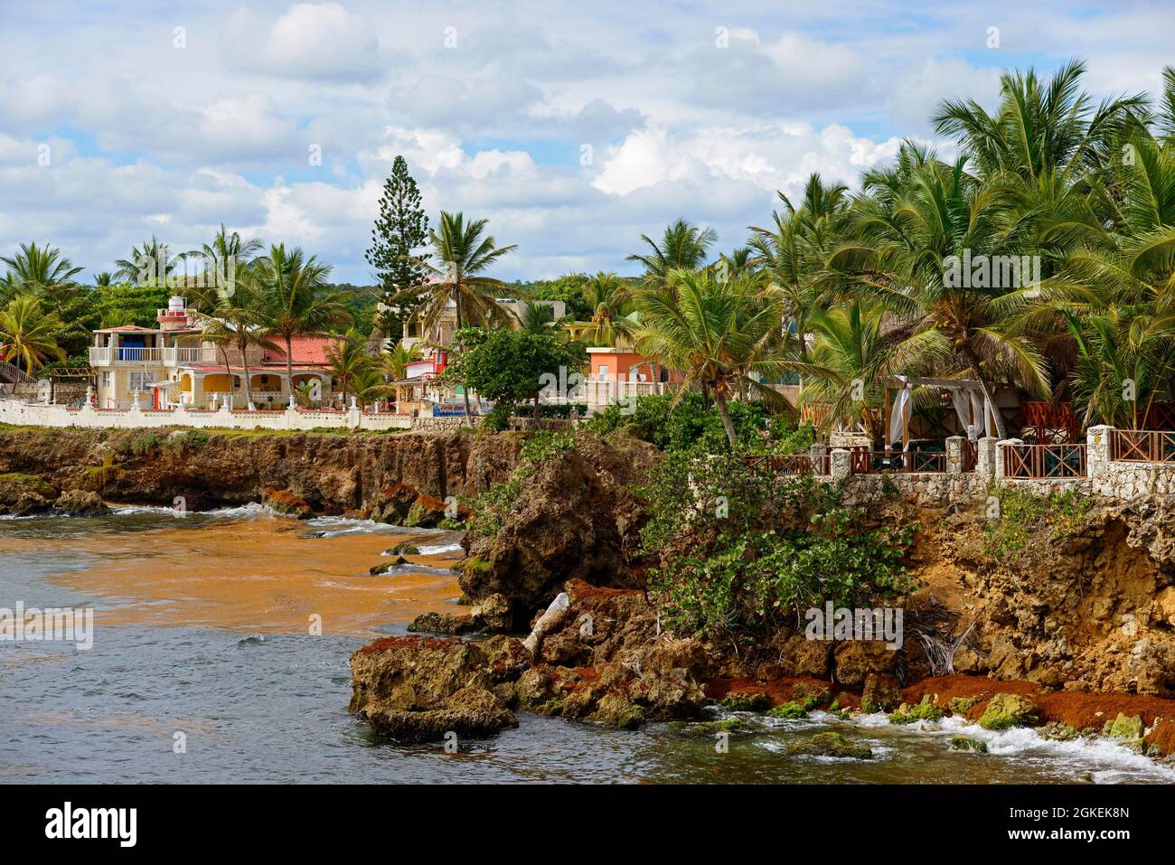 Küste, Boca de Yuma, Karibik, Amerika, Dominikanische Republik Stockfoto