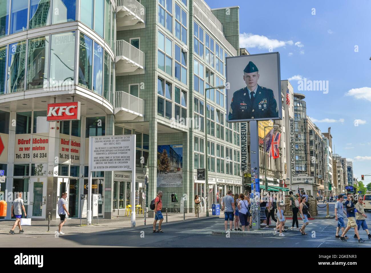 Museum Haus am Checkpoint Charlie, Friedrichstraße, Kreuzberg, Friedrichshain-Kreuzberg, Berlin, Deutschland Stockfoto