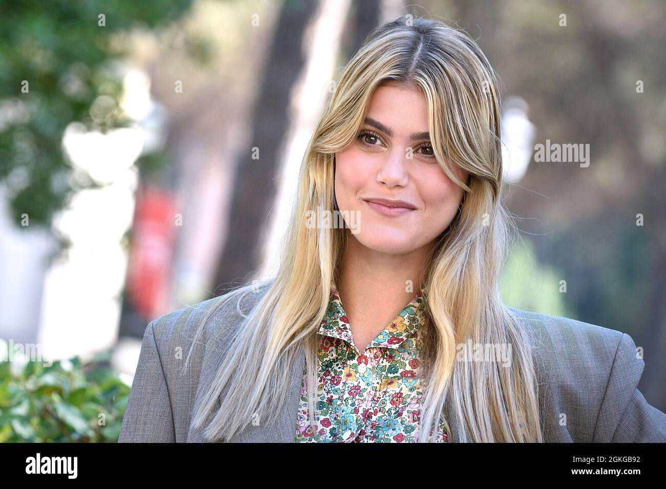 Rom, Italien. September 2021. ROM, ITALIEN - 14. SEPTEMBER: Jenny De Nucci nimmt am 14. September 2021 in Rom, Italien, an der Fotoaufnahme des Films 'Ancora più bello' Teil. Kredit: dpa/Alamy Live Nachrichten Stockfoto