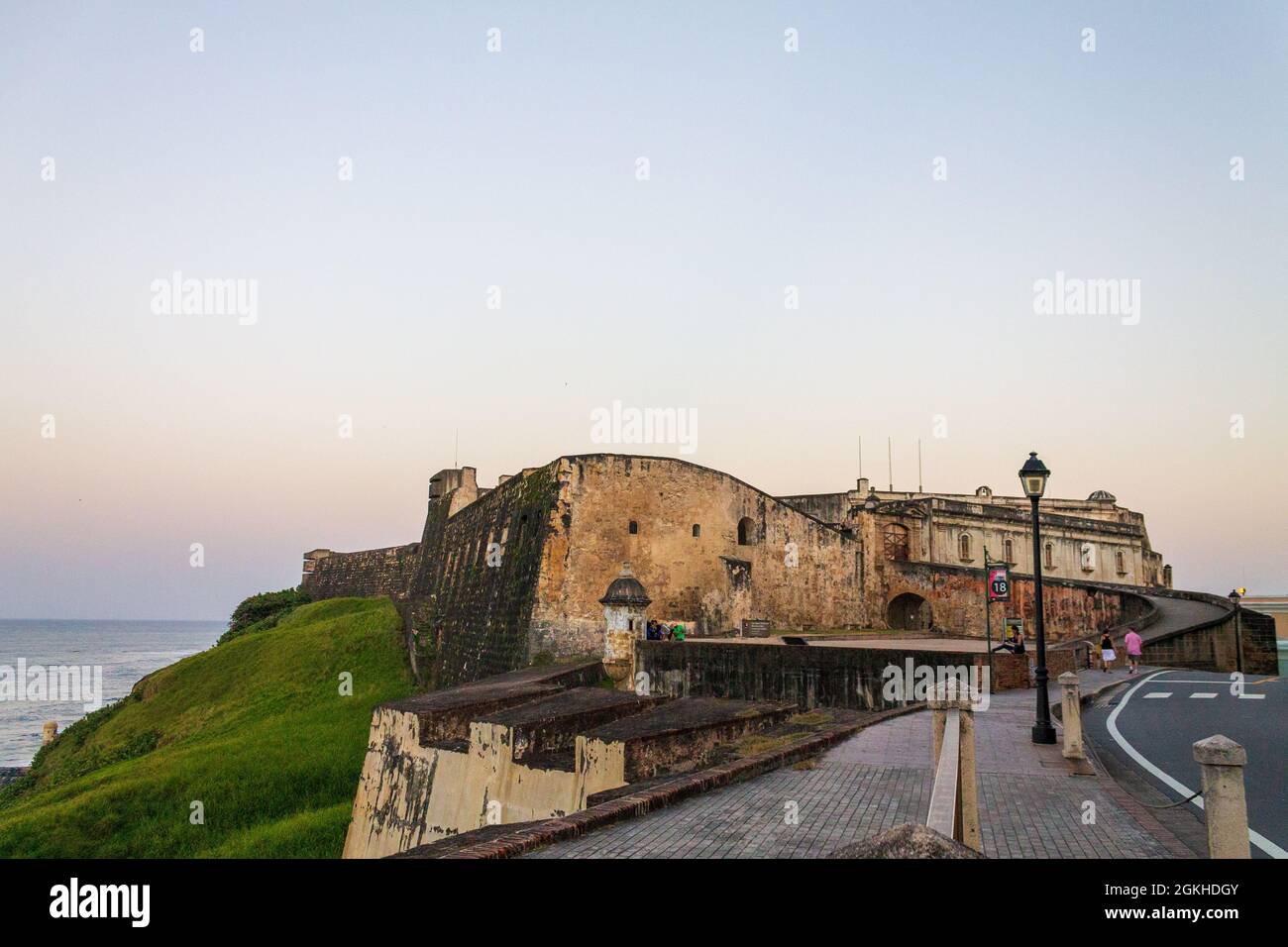 Old San Juan, Puerto Rico - 22. März 2014: Blick auf das Castillo de San Cristobal in Old San Juan, Puerto Rico Stockfoto