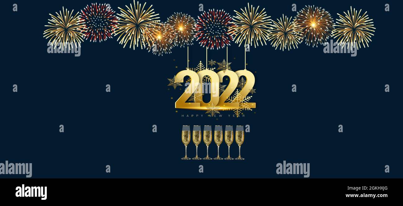 Frohe Weihnachten Und Ein Gluckliches Neues Jahr 2022 Grusskarte Stockfotografie Alamy