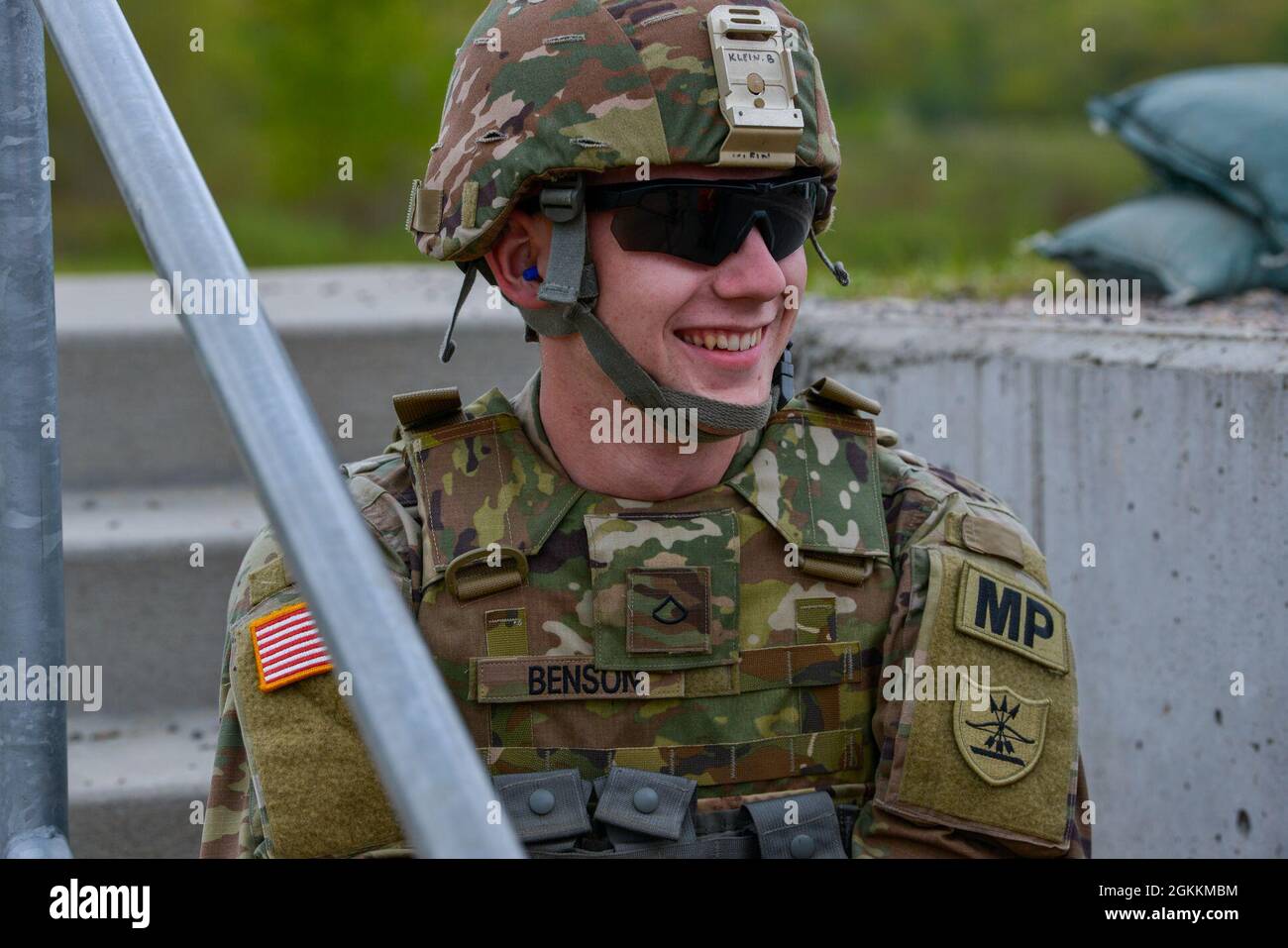 Das 131-MP-Bataillon der North Dakota National Guard, einschließlich der 191. Militärpolizei, führte die Qualifikation von Einzelpersonal und Besatzungsmitgliedern für Waffen im Camp Ripley durch. Stockfoto