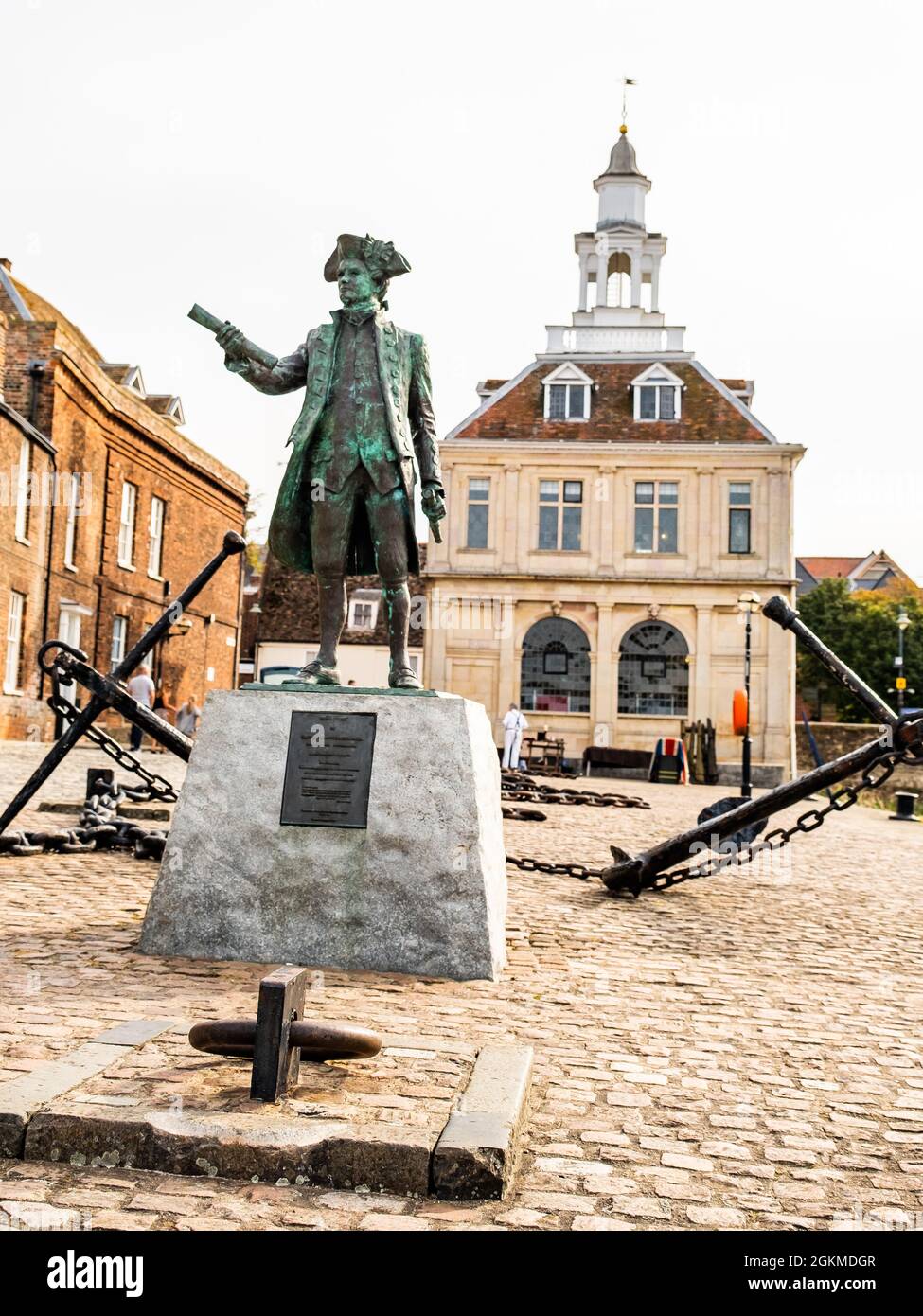 Statue von Captain George Vancouver in King's Lynn Stockfoto