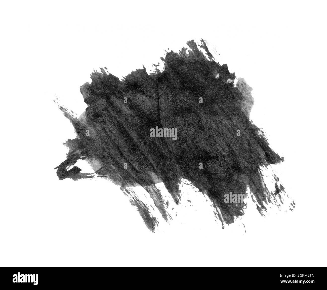 Aquarell Grunge Hintergrund Wolke isoliert auf weiß Stockfoto