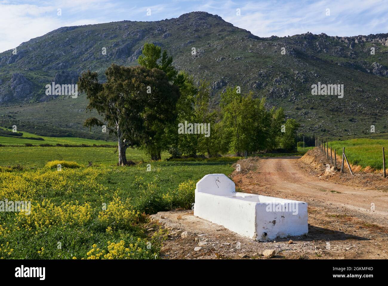 Alhajuela Wasserstapel in der Region Antequera, Malaga. Andalusien, Spanien Stockfoto