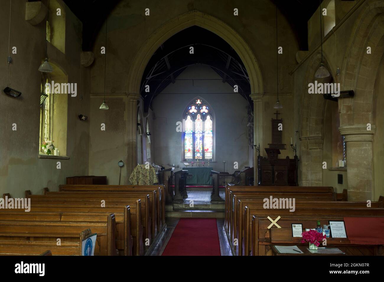 St. Denys Kirche, Stonton Wyville, Leicestershire, England, Großbritannien Stockfoto