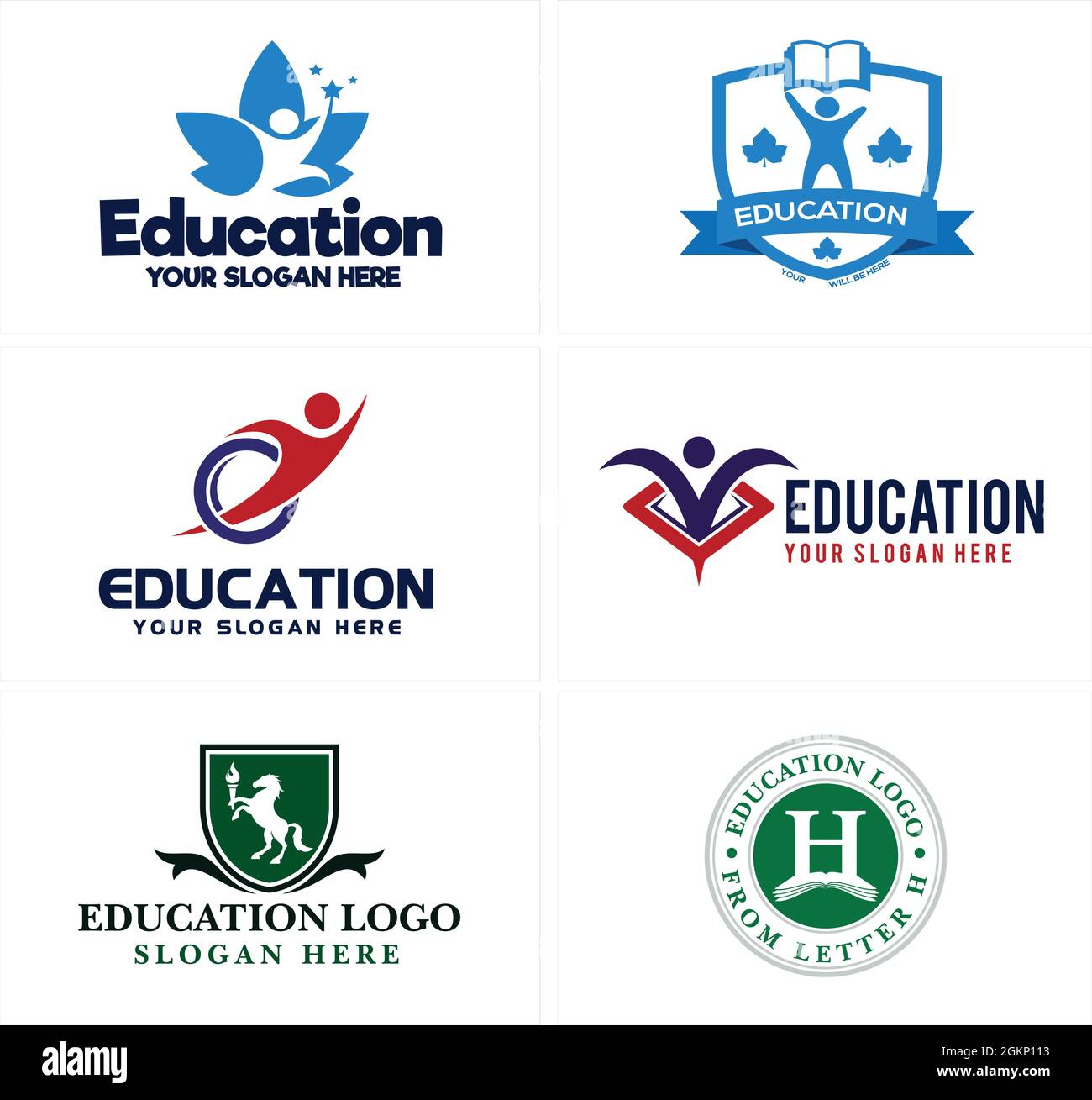 Bildung Schule Menschen Buch Schild Logo Design Stock Vektor