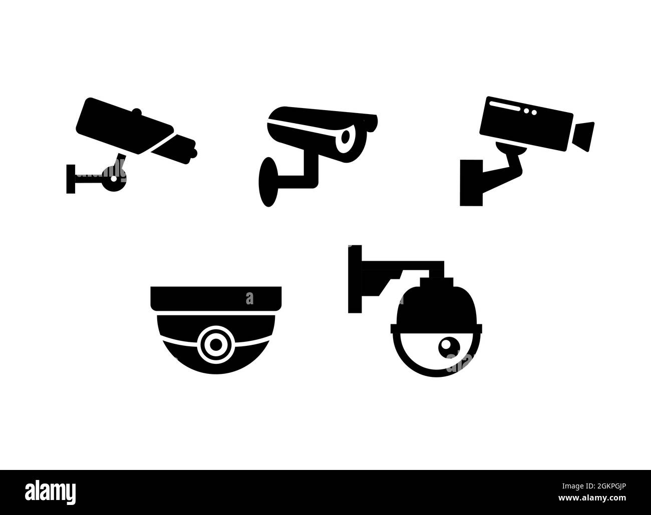 CCTV Kamera Symbol Vektor Sicherheit Video-Zeichen. cctv Symbol Silhouette Sicherheitssystem Symbol Logo Stock Vektor