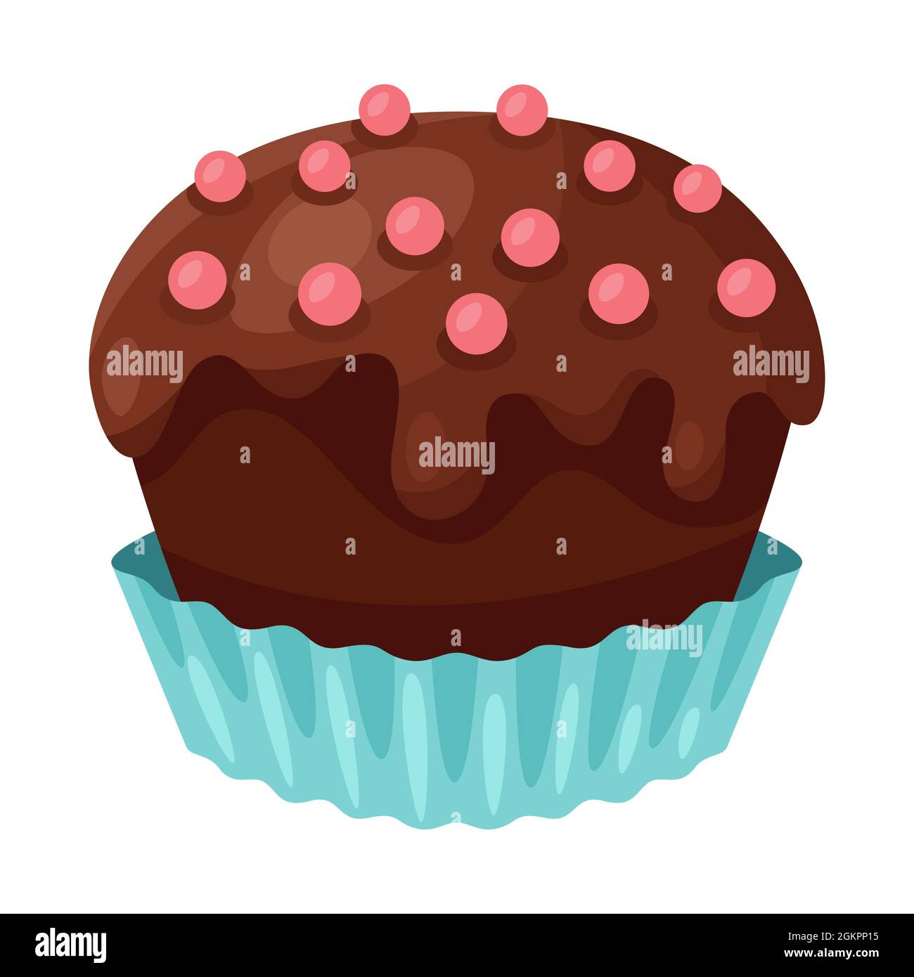 Illustration von Schokolade Süßigkeiten. Lebensmittel für Bars, Restaurants und Geschäfte. Stock Vektor