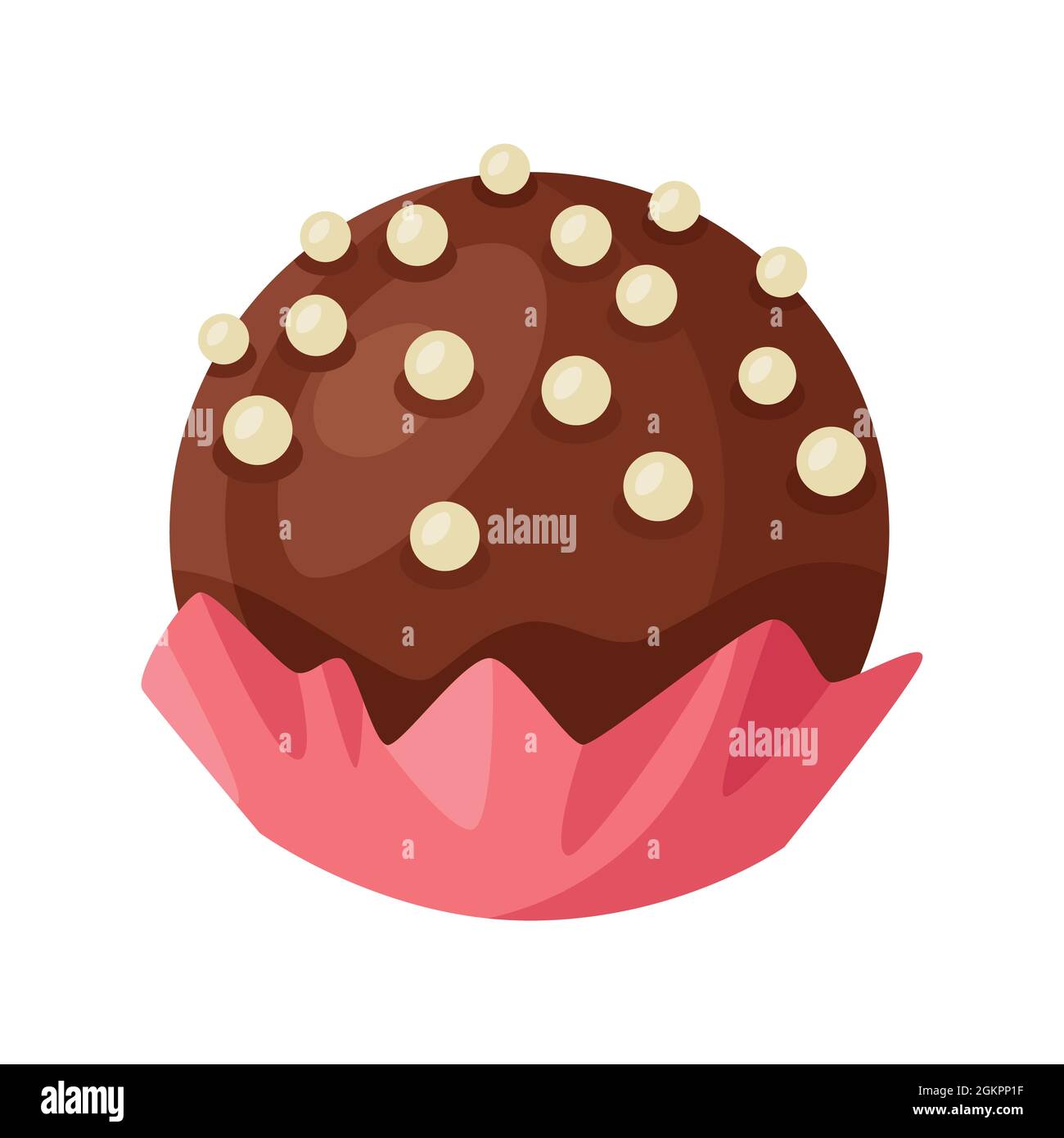 Illustration von Schokolade Süßigkeiten. Lebensmittel für Bars, Restaurants und Geschäfte. Stock Vektor