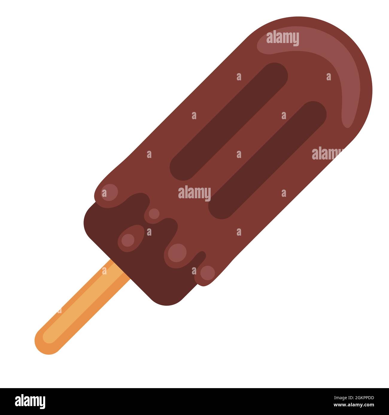 Illustration des Eisbeins. Lebensmittel für Bars, Restaurants und Geschäfte. Stock Vektor