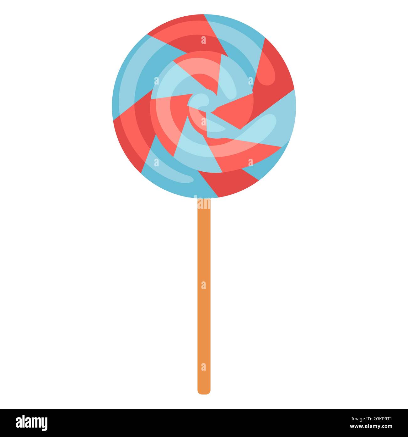 Illustration von Lolipop. Lebensmittel für Bars, Restaurants und Geschäfte. Stock Vektor