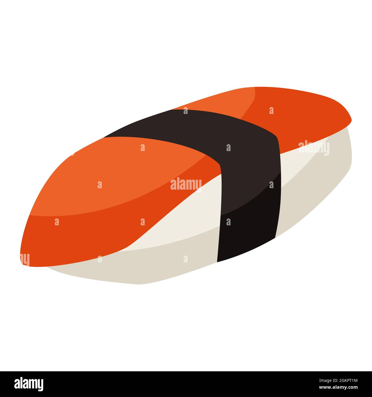 Abbildung von Sushi. Lebensmittel für Bars, Restaurants und Geschäfte. Stock Vektor