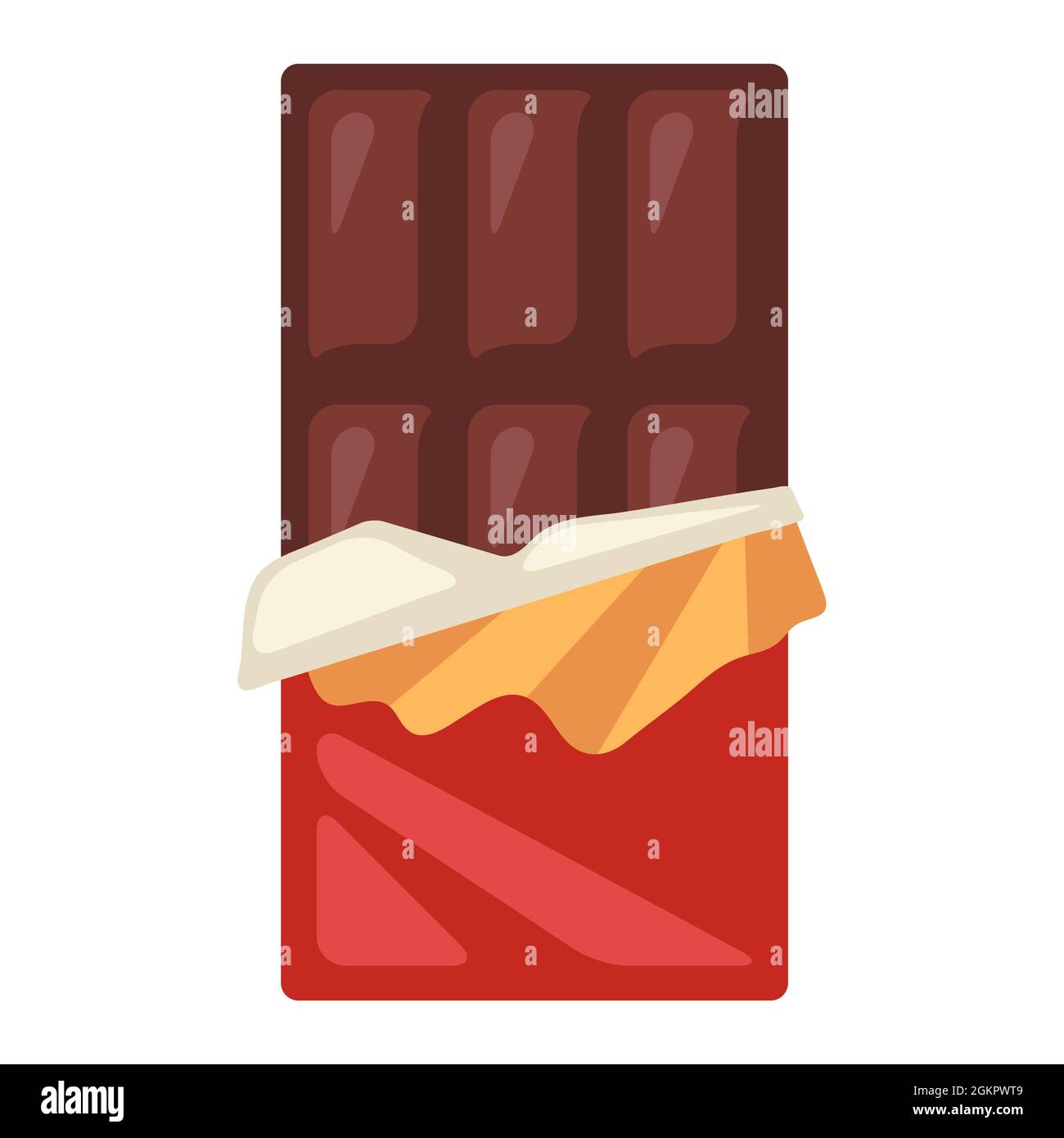 Abbildung des Kuchens. Lebensmittel für Bars, Restaurants und Geschäfte. Stock Vektor