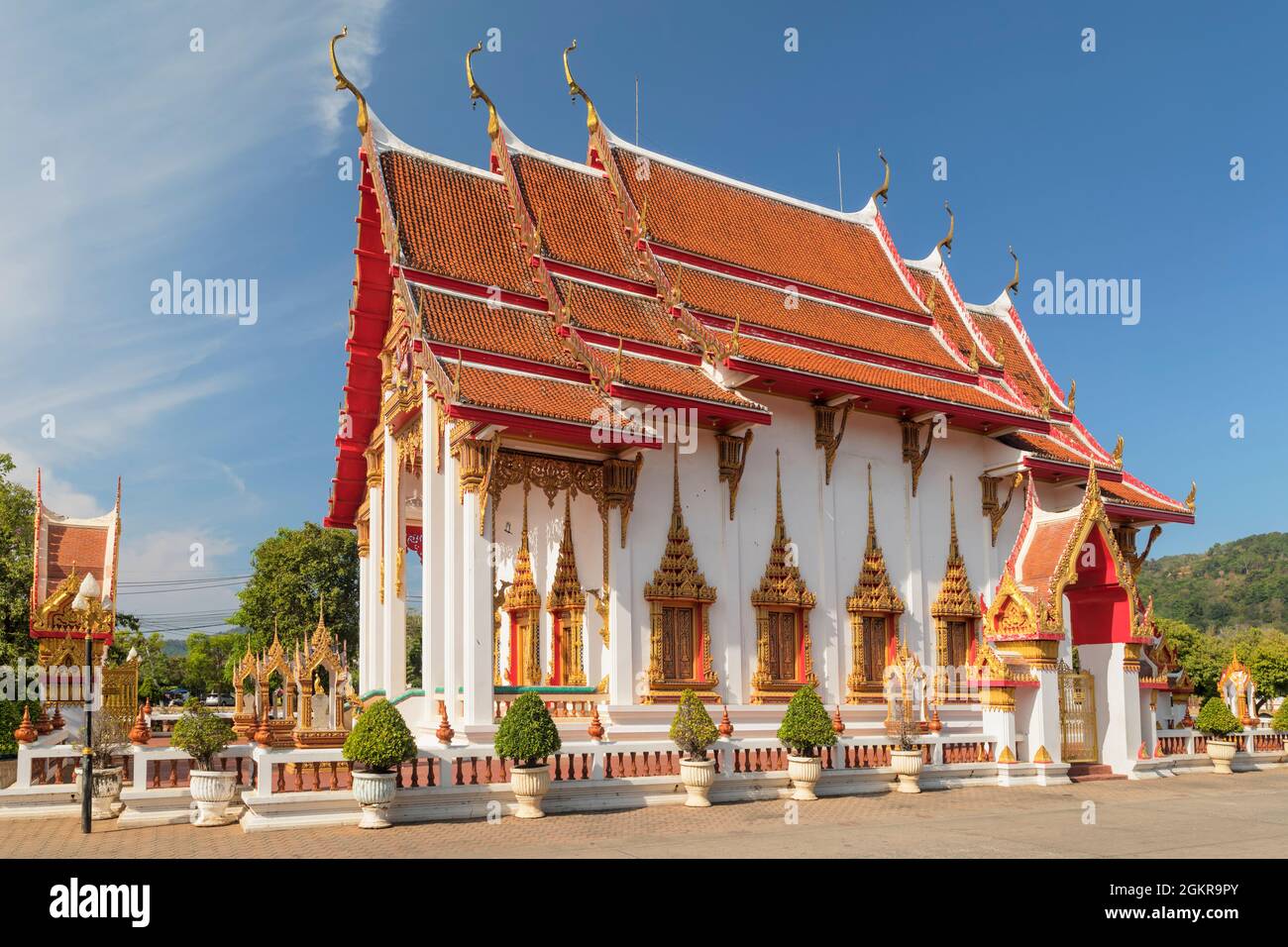 Wat Chalong Tempel, Phuket, Thailand, Südostasien, Asien Stockfoto