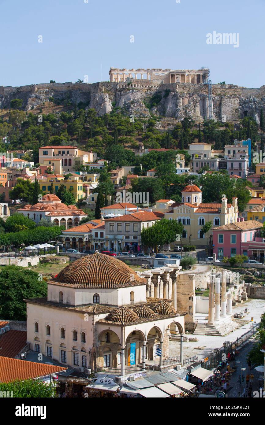 Die Akropolis, Athen, Griechenland, Europa Stockfoto