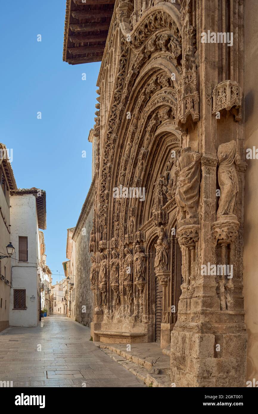 Requena ist eine spanische Gemeinde in der Provinz Valencia in der Region Valencia. Gebiet bekannt als Valencia Castellana, Spanien, Europa Stockfoto