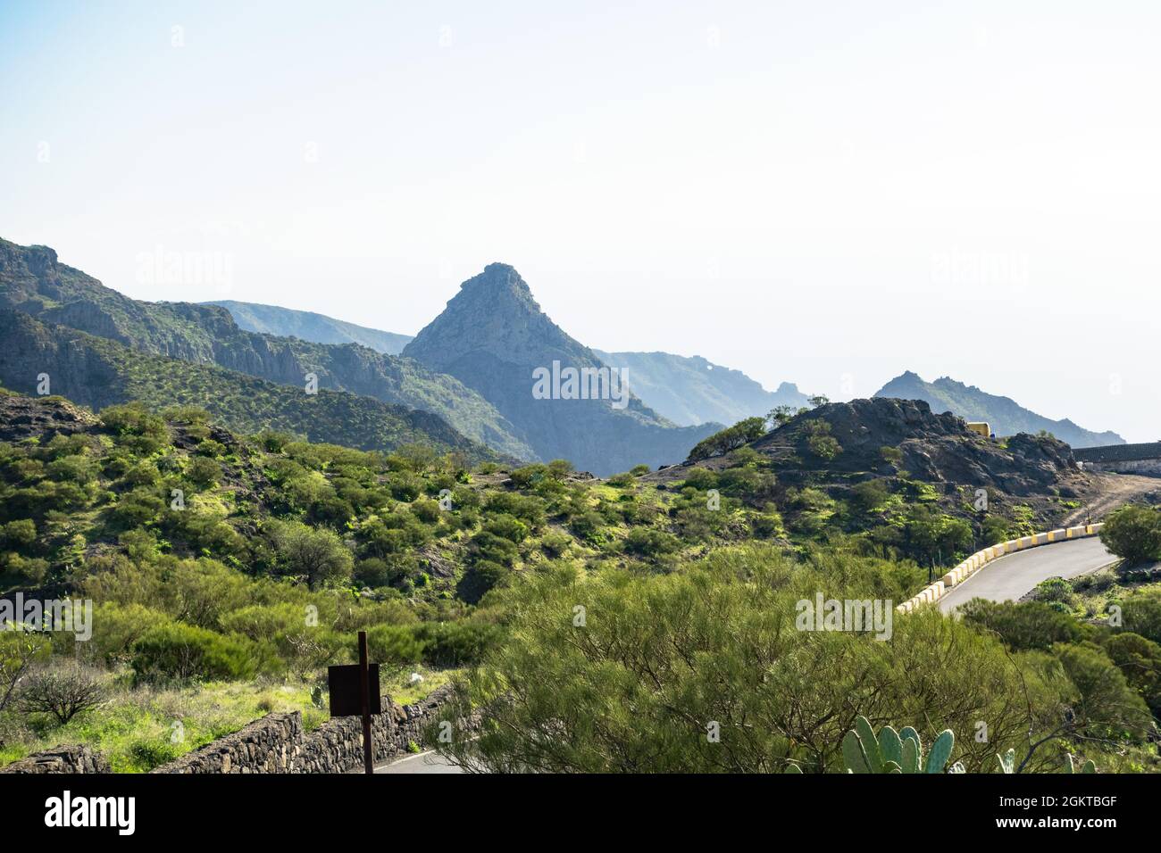 Blick vom Aussichtspunkt Mirador de Masca auf den Naturpark Teno, Teneriffa, Spanien Stockfoto