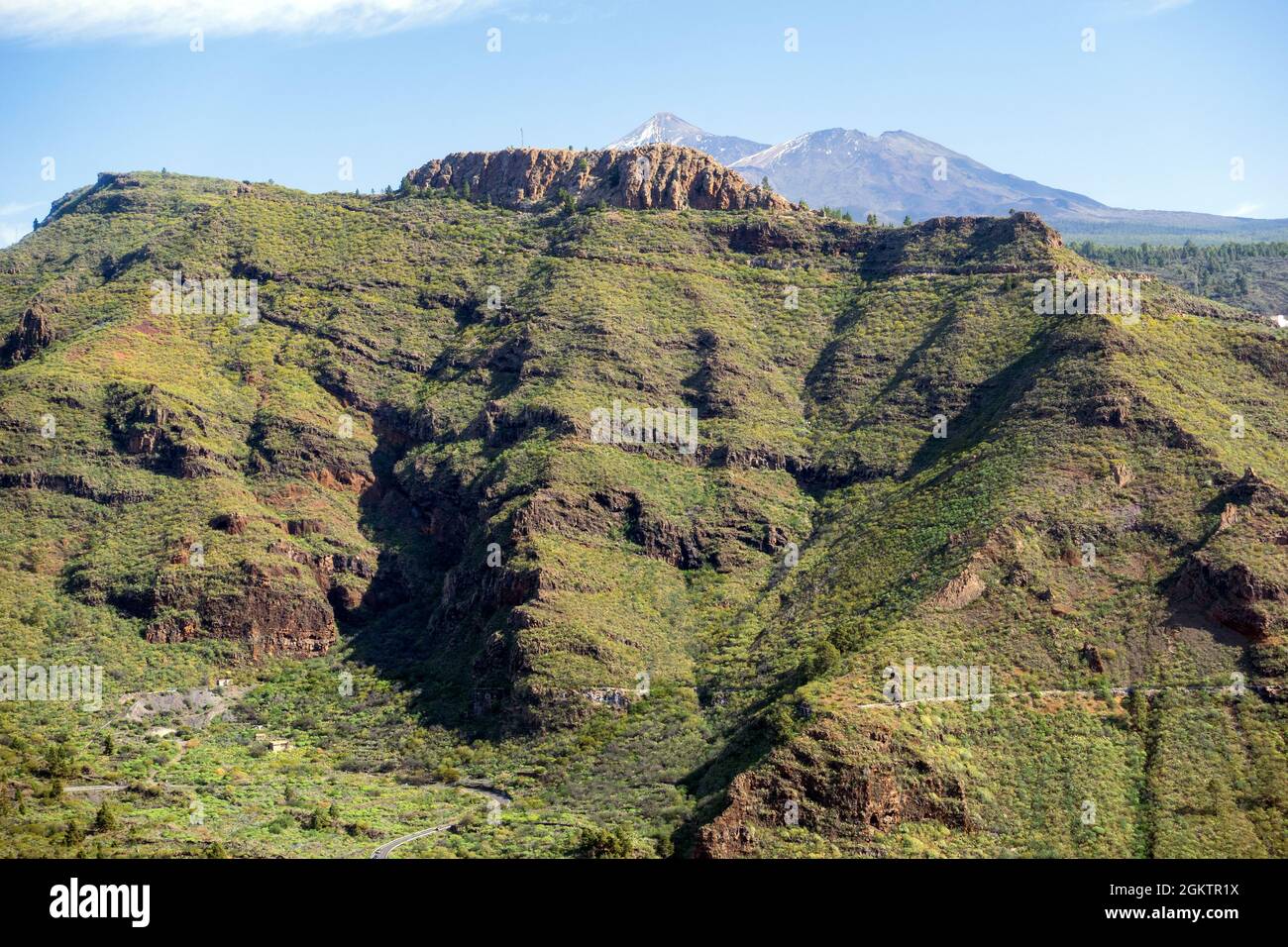 Wandern in den Bergen von Teno Teneriffa, Gran Canaria, Spanien Stockfoto