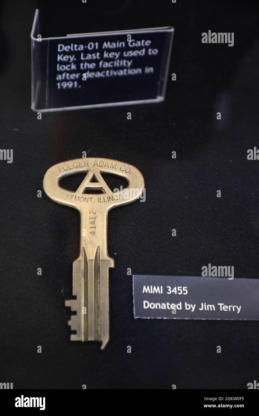 Der Haupteingang des Delta-01 Minuteman Missile Launch Control Center Display in Minuteman Missile National Historic Site.South Dakota.USAQ Stockfoto