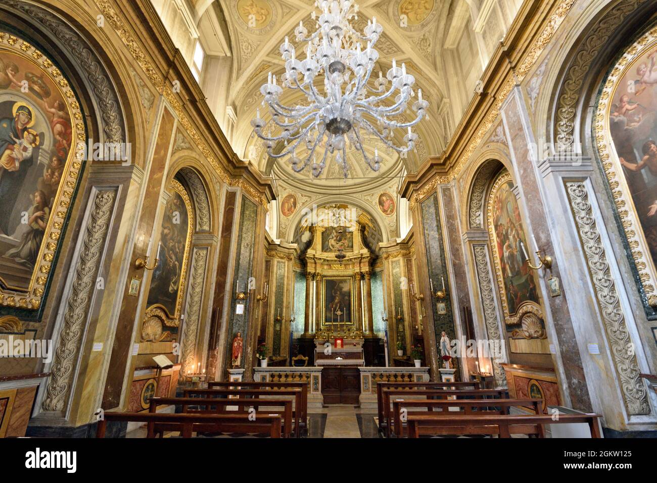 Italien, Rom, Kirche San Giovanni della Pigna Stockfoto