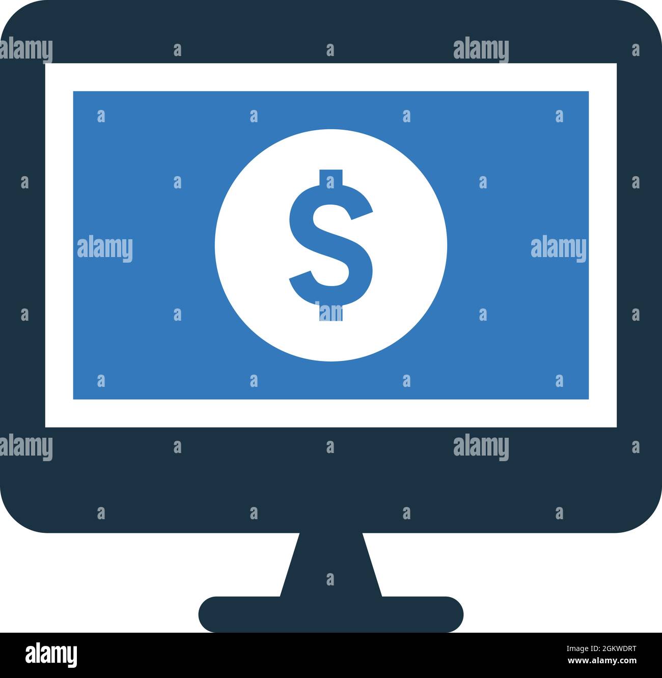 Verdienen, Geld Online-Symbol - perfekte Verwendung für die Gestaltung und Entwicklung von Websites, gedruckten Dateien und Präsentationen, Werbematerialien und vieles mehr. Stock Vektor