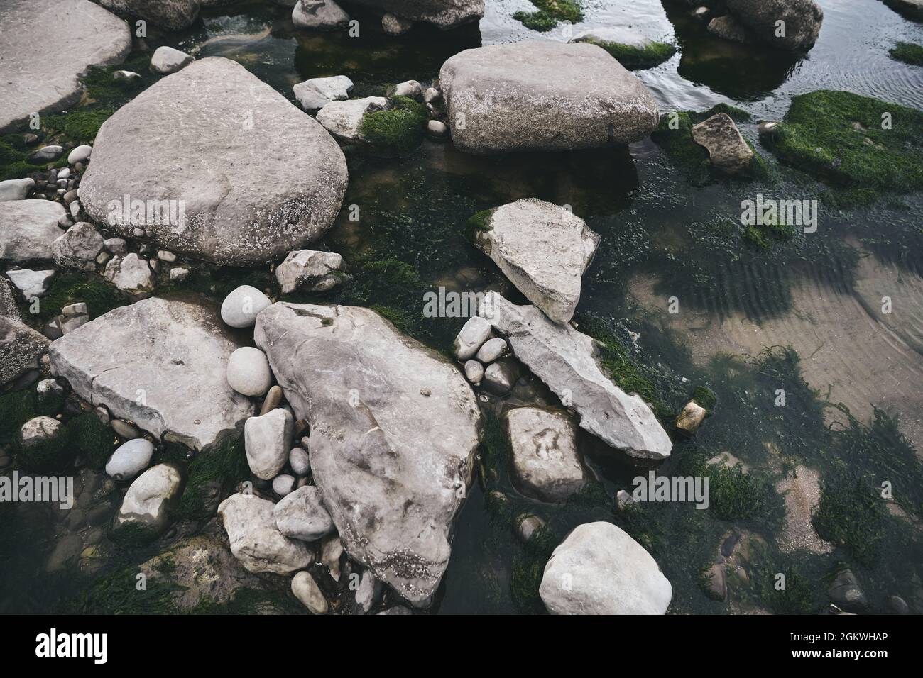 Grüne Landschaft in Wales Stockfoto