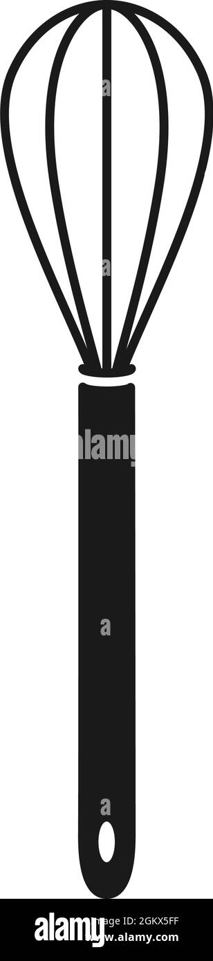 Handmixer Schneebesen zum Backen im Vektorsymbol Stock Vektor