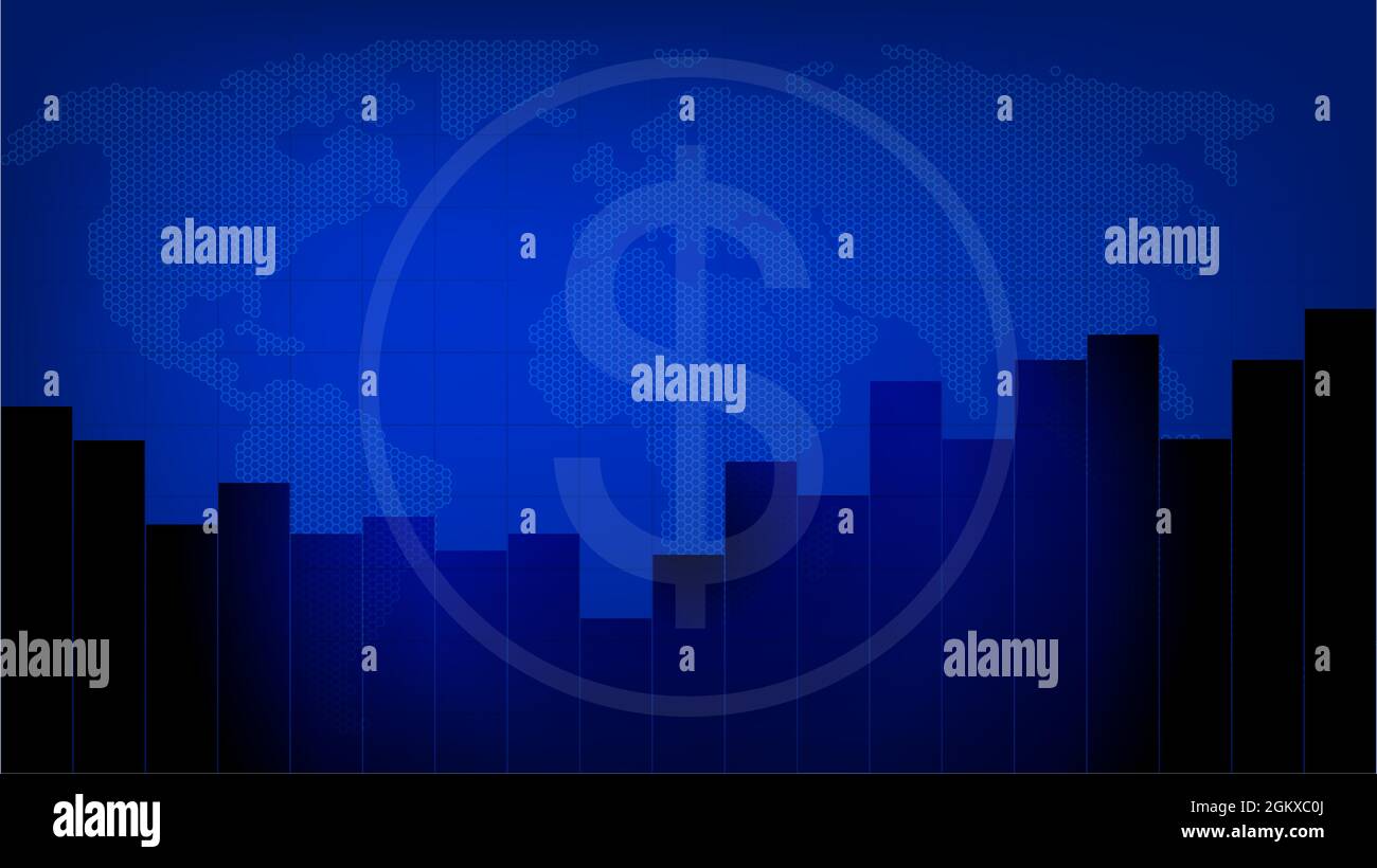 Kryptowährung, Bitcoin-Markt, Geldmarkt, ethereum-Aktienmarkt, Rückgang, Vektormaterial ansteigen. Stock Vektor
