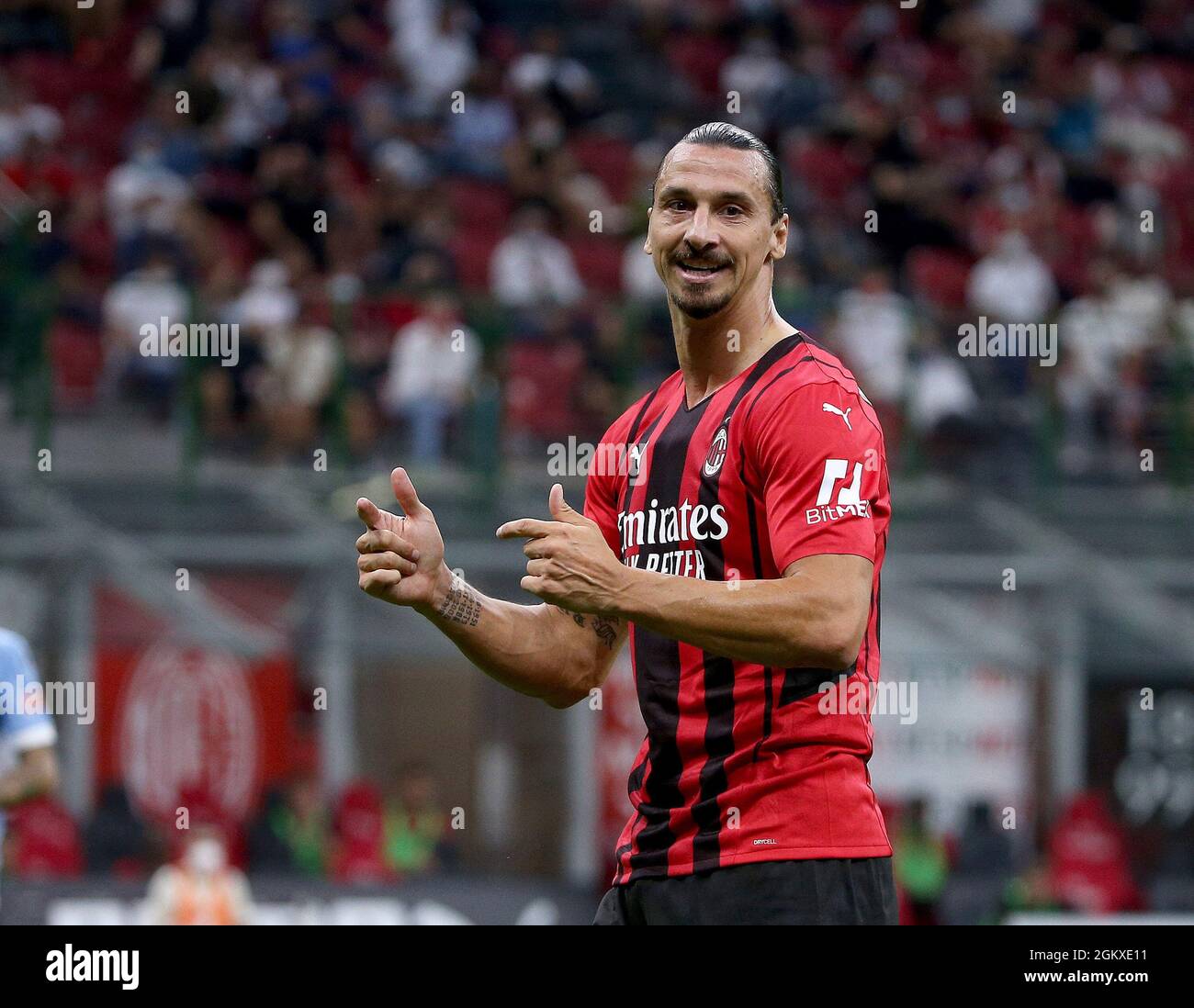 Mailand, . September 2021. Serie A-Meisterschaft, MAILAND vs. LATIUM: IBRAHIMOVIC Kredit: Unabhängige Fotoagentur/Alamy Live News Stockfoto