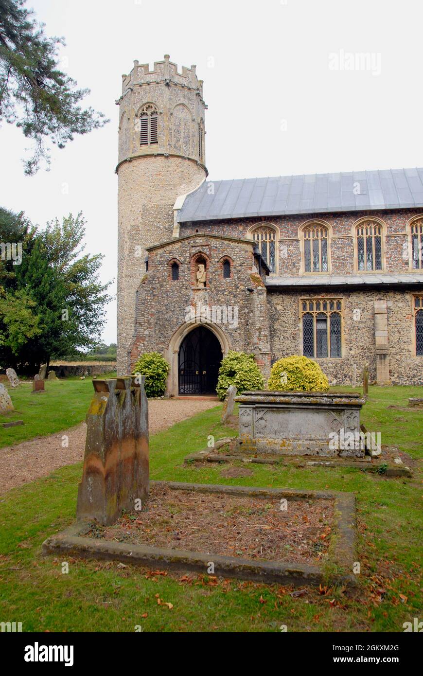 Die Kirche St. Nichols, Potter Heigham, Norfolk, England Stockfoto