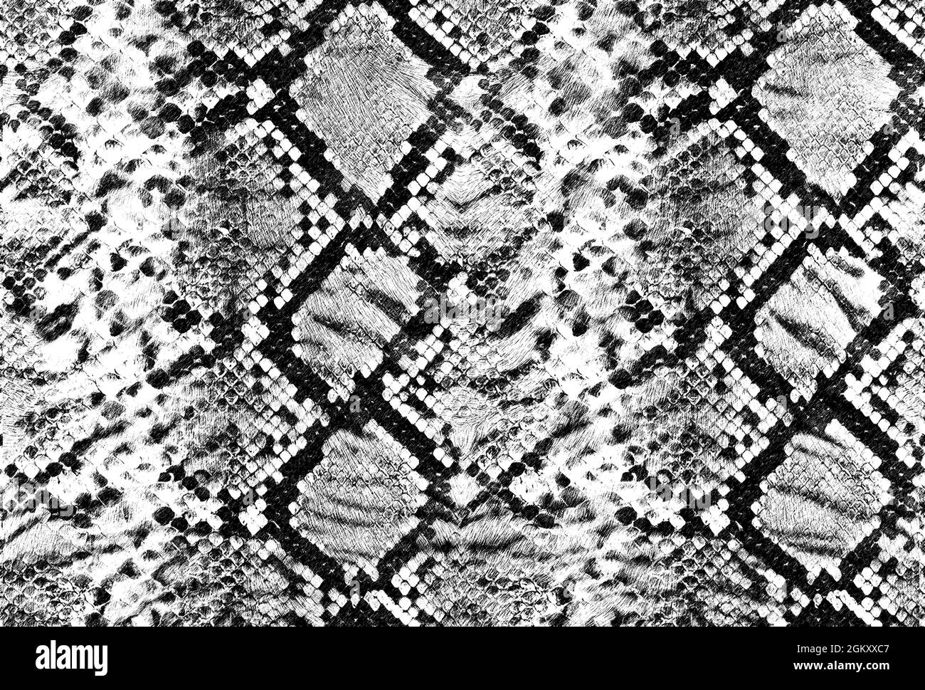 Schlange Haut Muster Textur Wiederholung nahtlose monochrome Textur Schlange. Modischer Druck. Mode und stilvoller Hintergrund Stockfoto