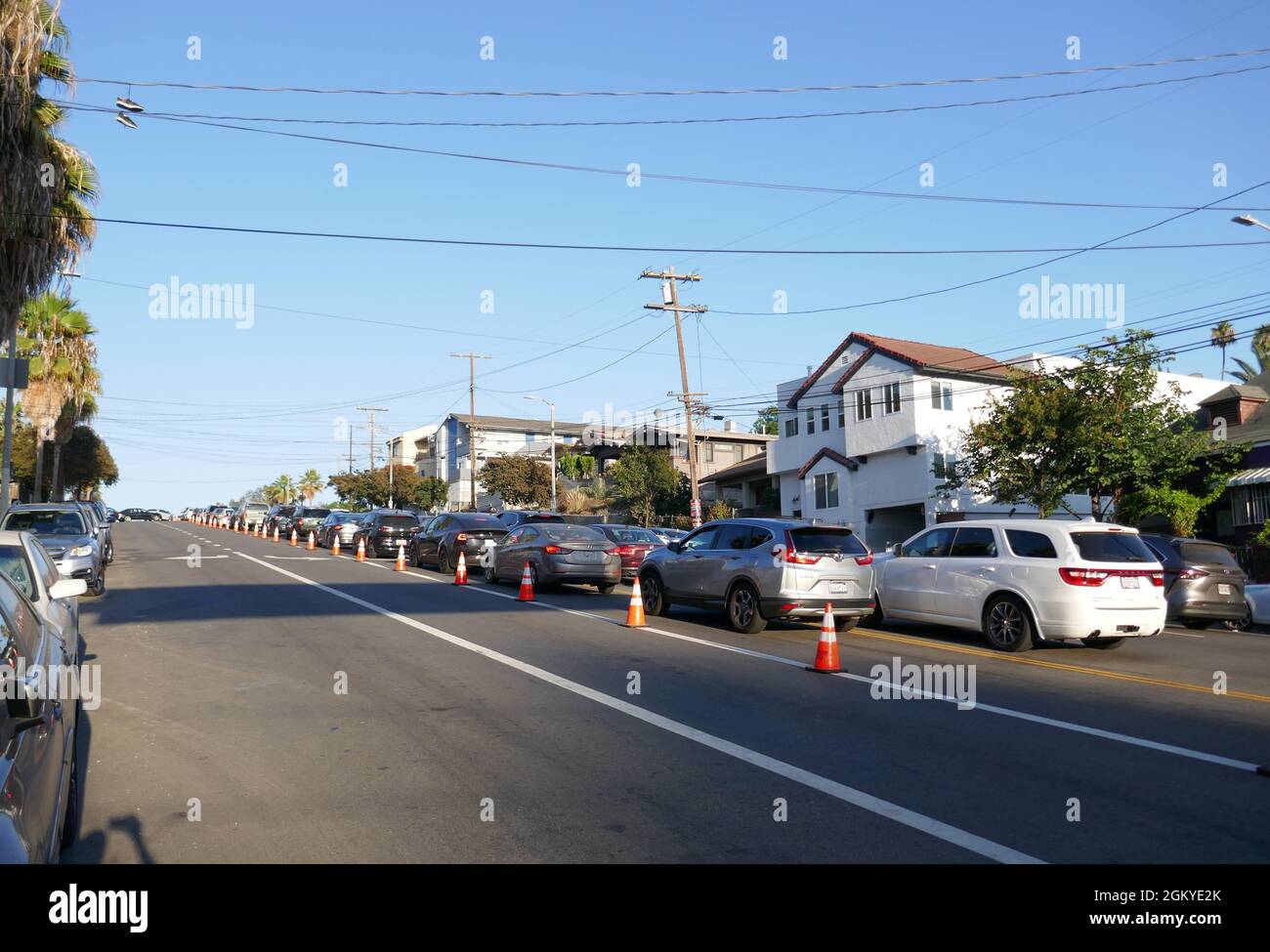 Los Angeles, Kalifornien, USA 3. September 2021 Ein allgemeiner Blick auf die Verkehrsatmosphäre bei der Hella Mega Tour im Dodger Stadium am 3. September 2021 in Los Angeles, Kalifornien, USA. Foto von Barry King/Alamy Stockfoto Stockfoto