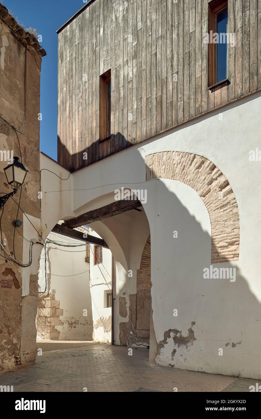 Hermitage von Cristo del Amparo im jüdischen Viertel der Stadt Requena, in der Provinz Valencia, Spanien, Europa Stockfoto