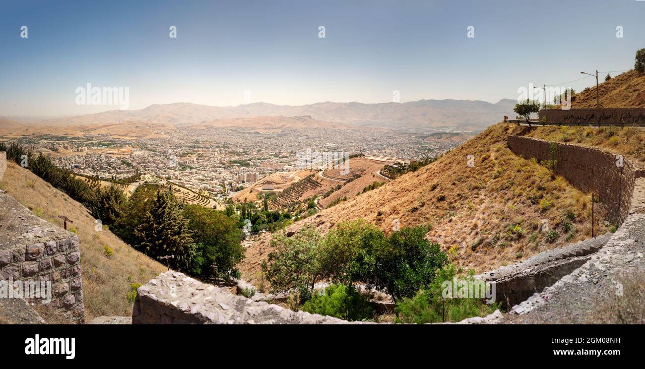 Panoramablick von der Stadt sanandaj in der Provinz Kurdistan. Iran Stockfoto