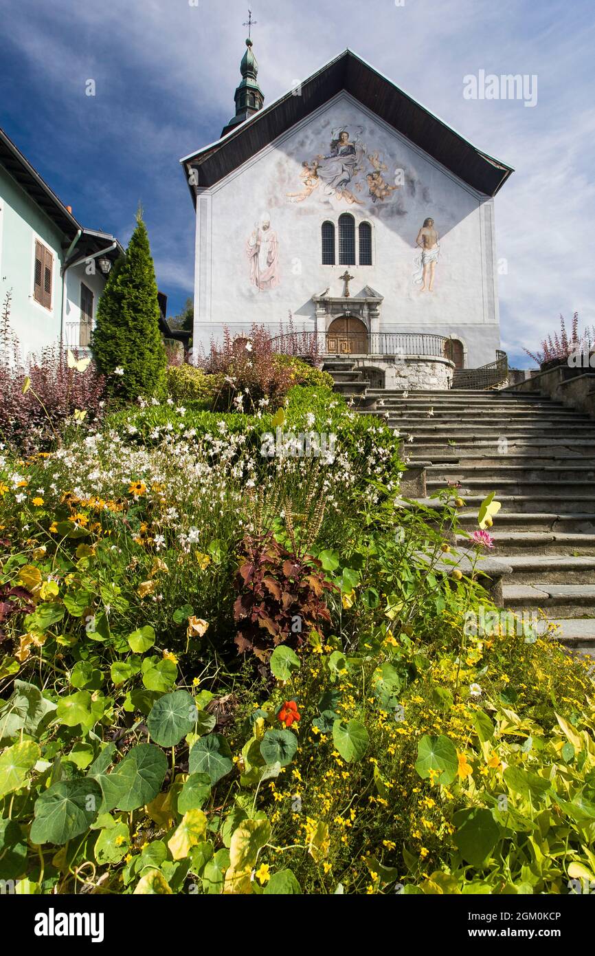 FRANKREICH SAVOIE (73) ALBERVILLE, STADTGESCHICHTE VON CONFLANS, KIRCHE SAINT-GRAT Stockfoto